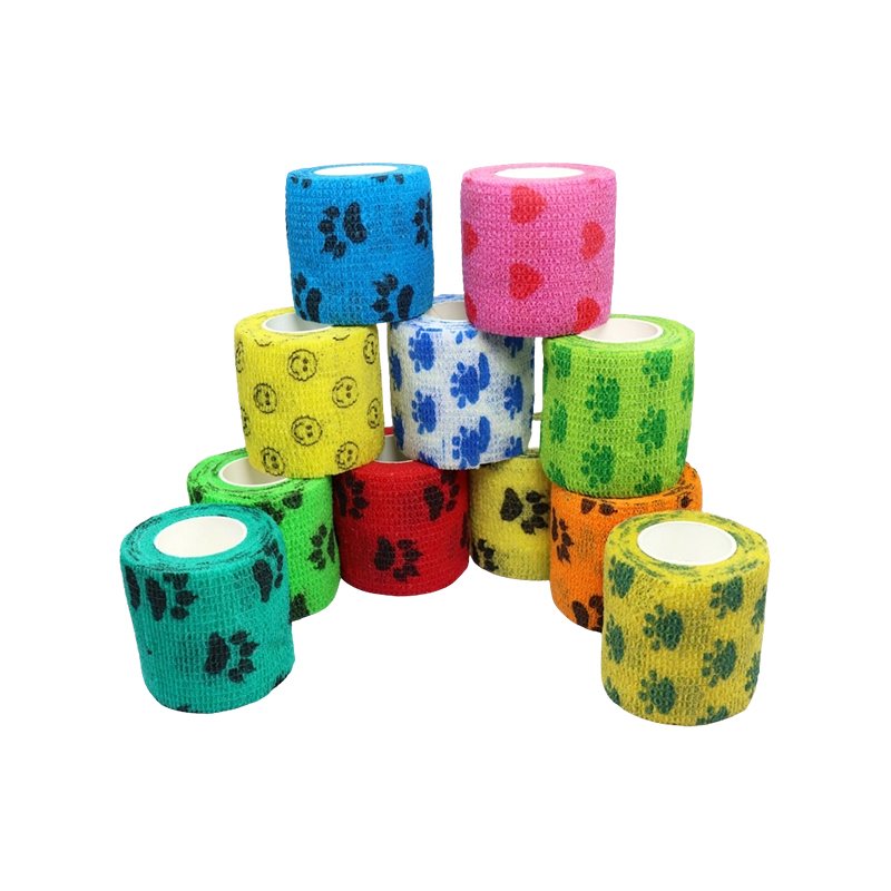 Ikke-vevd elastisk, sammenhengende innpakningsbandasje (utskrift) tape